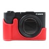Rieibi Camera Case For Canon PowerShot V1, Pu Leather Half