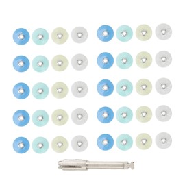 40pcs Dental Polishing Discs High Gloss Repairing Teeth Whitening Contouring Mandrel Stripes Set