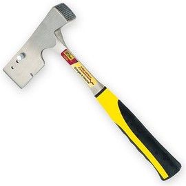 IVY Classic 15456 Solid Steel Shingler’s Hatchet Hammer with Vibration Cushioned Rubber Handle