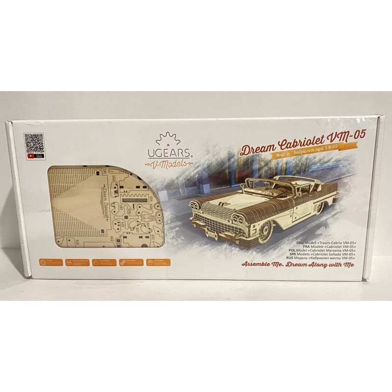 Ugears SEALED• Dream Cabriolet VM-05 UGEARS Wooden 3D Mechanical Gear