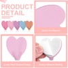 sourcing map Heart Shaped Decorative Wall Hooks, Pink, 5 Pcs