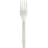 Niche Plus Individual Packaging Bag Disposable White Fork, 6.1 inches