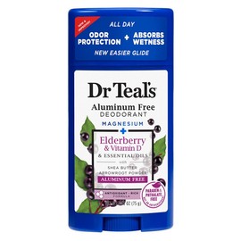 Dr. Teal's Deodorant Elderberry And Vitamin-D2.65 Ounce Aluminum-Free