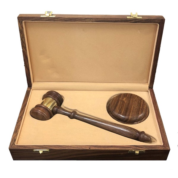 Presentation Quality Judge, Lawyer, or Organization Gavel and Sound Block