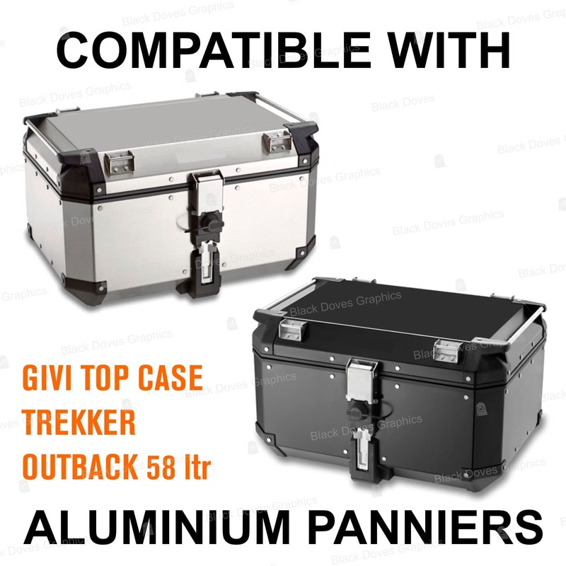 Reflector Sticker Compatible with Givi Monokey Trekker Outback Top Case