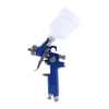 Blue Gravity Feed HVLP Mini Air Paint Spray Gun Low