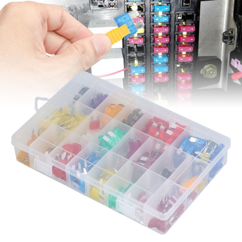 300Pcs Car Blade Fuse Automotive Medium Small PES Fuses Replacement