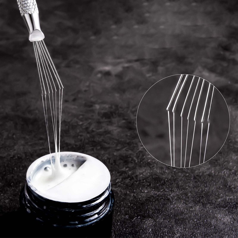 2 pcs Nail Art Kit, 7 Pin Nail Liner with