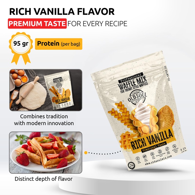 Trendy Waffle & Pancake Mix | Bubble Belgian Cone |