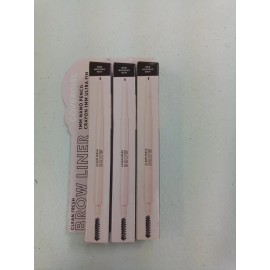 COVERGIRL CLEAN FRESH BROW Liner 1MM Nano Pencil 600 Dark Brown LOT OF 3