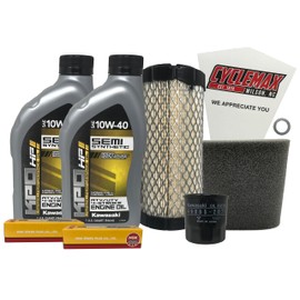 Cyclemax Full Service Kit compatible with 2011-2023 Kawasaki Mule 4000 4010 with Spark Plugs