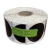 1000x roll 38mm Round Black Polypropylene Labels Stickers Seals