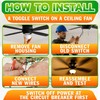 Fan Speed Control Switch 6-Pin Toggle – Reverse Ceiling Fan
