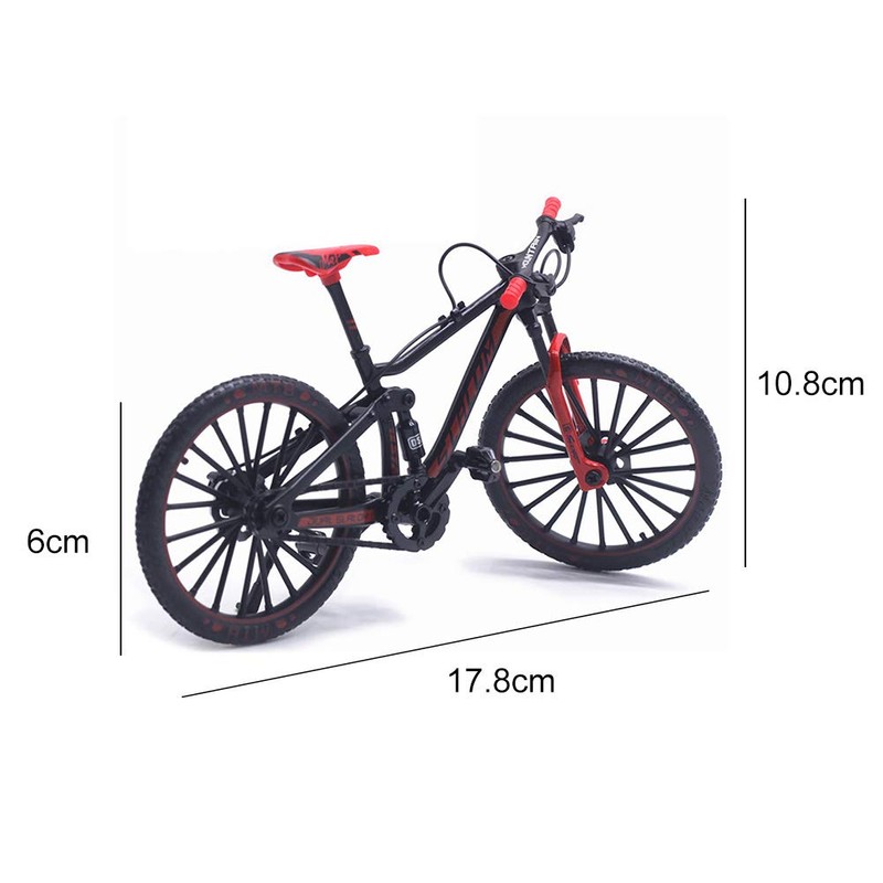 Kakalote Mini Finger Bikes, 1:10 Scale Alloy Mountain Bicycle Model