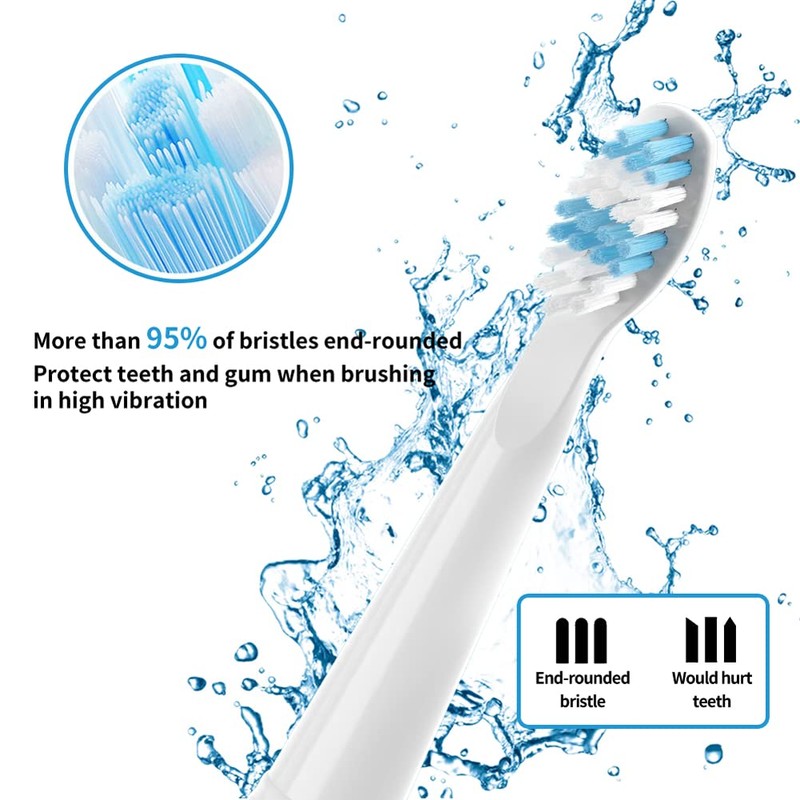 Compatible with TEETHEORY Electric Toothbrush Replacement Heads, for TEETHEORY Electric