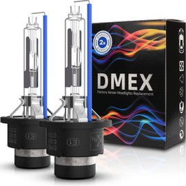 DMEX D2R 35W 8000K White Blue Xenon HID Headlight Bulbs 85126UB 66250 85126WX Replacement - 2pcs(NOT fit Halogen Headlight Assembly)