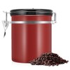 Stainless Steel Coffee Tea Beans Container with Venting Valve Total