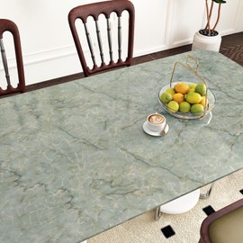EPPKILY 15.7"×196.9" Green Marble Contact Paper Peel and Stick Countertops