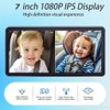 SNSUTY Dual Baby Car Camera & Monitor 2-Kids, 7'' Split