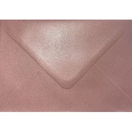 133mm x 184mm envelopes for Greeting Cards Wedding Invitation Crafts Coloured Envelopes - Pack of 20 Envelopes (Pearl Pink)