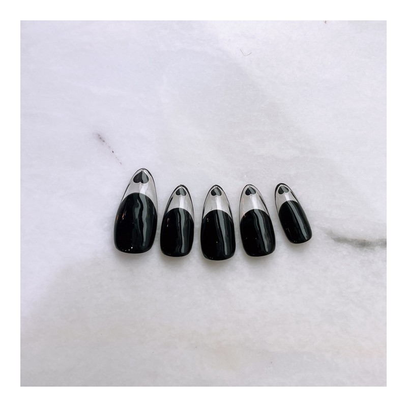 Here's a quick lookHandmade nail tips - Almond / 속보여수제네일팁