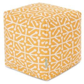 Majestic Home Goods 85907220184 Aruba Cube, 17" x 17" x 17", Citrus