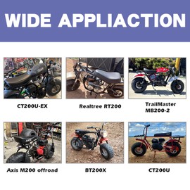 2pcs 49cc Modified Item 69730 Pull Starter Sticker Mini Bike Stickers for Predator 212 Engine Coleman CT200U BT200X KT196 Baja Monster Mega Moto MB200 Go Kart 196cc 224cc 200cc (49cc Modified+69730)