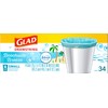 Glad Small Trash Bags 4 Gallon, Febreze Beachside Breeze Garbage