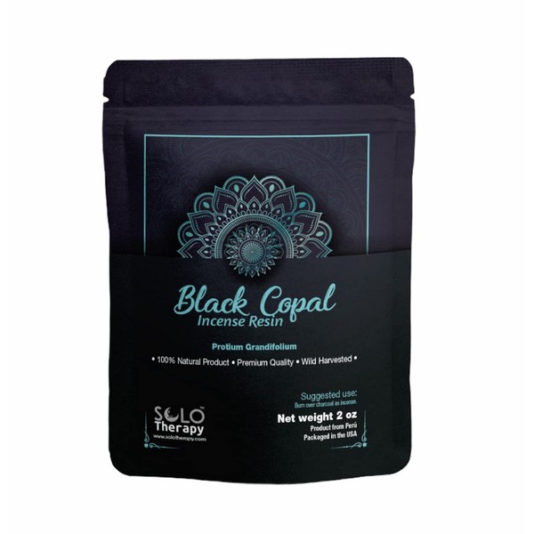 Black Copal Incense, 2 oz, Copal Incense , Copal Negro De Peru, Sustainably Harvested, Premium Quality, Peruvian Black Copal, Protium Grandifolium, Resealable Bag, Product from Peru