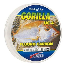 Tubertini Monofilament Gorilla UC-4 Fluorocarbon 0.45 mm - 100 mt