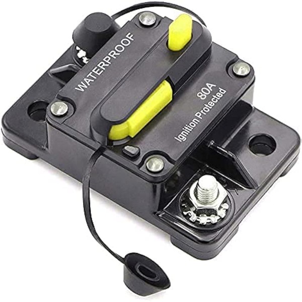 Car Circuit Breaker 30-300A, DC 12-48V Waterproof Car Fuse, Circuit