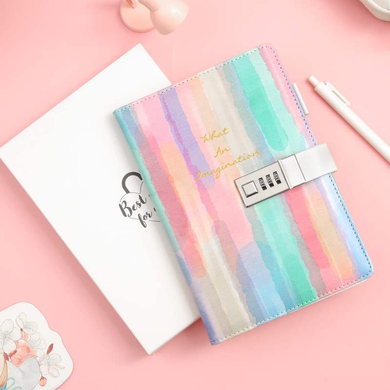 CAGIE Girls' Diary with Lock Gift for 8 9 10
