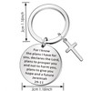 WTOPP Christian Cross Keyring Holy Bible Keyring Inspirational Bible Verse