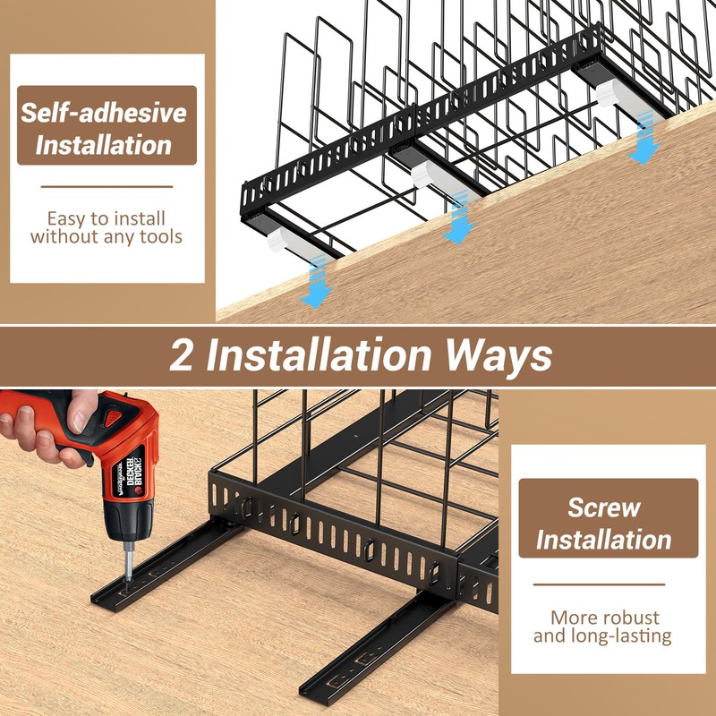 Housolution Pull Out Large Baking Tray and Cookie Sheet Organizer,