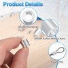 sourcing map 50Pcs Aluminum Crimping Loop Sleeve, 1.5mm 1/16" Round