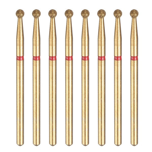 sourcing map 8pcs 200-230 Grits Diamond Grinding Bit 2.3mm Ball