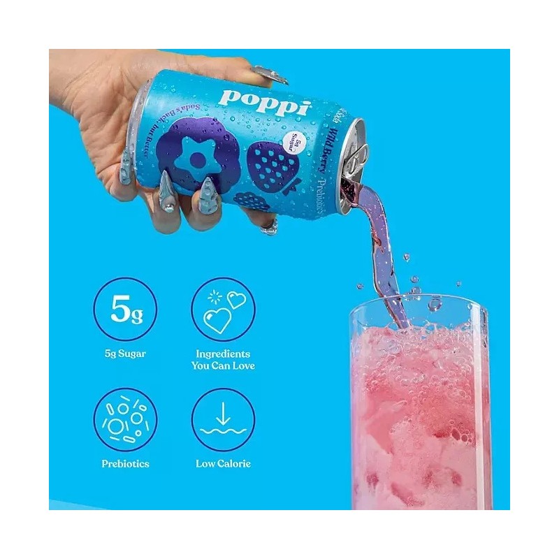poppi Prebiotic Soda Tastemakers Variety 12 fl. oz., 15 pk