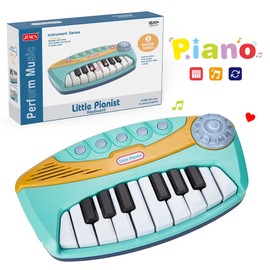 Contixo KP2 Piano Keyboard for Toddler - Toddler Piano, Mini Baby Piano, Toddler Musical Instrument, Toddler Toy with Light, Songs, Ideal Music Gifts for Boys Girls, Blue