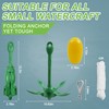 Kayak Anchor Kit 3.5 lb Small Boat and Canoe Anchors