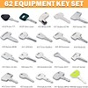 62 Heavy Equipment Keys Master Set Construction Excavator Operator Keys
