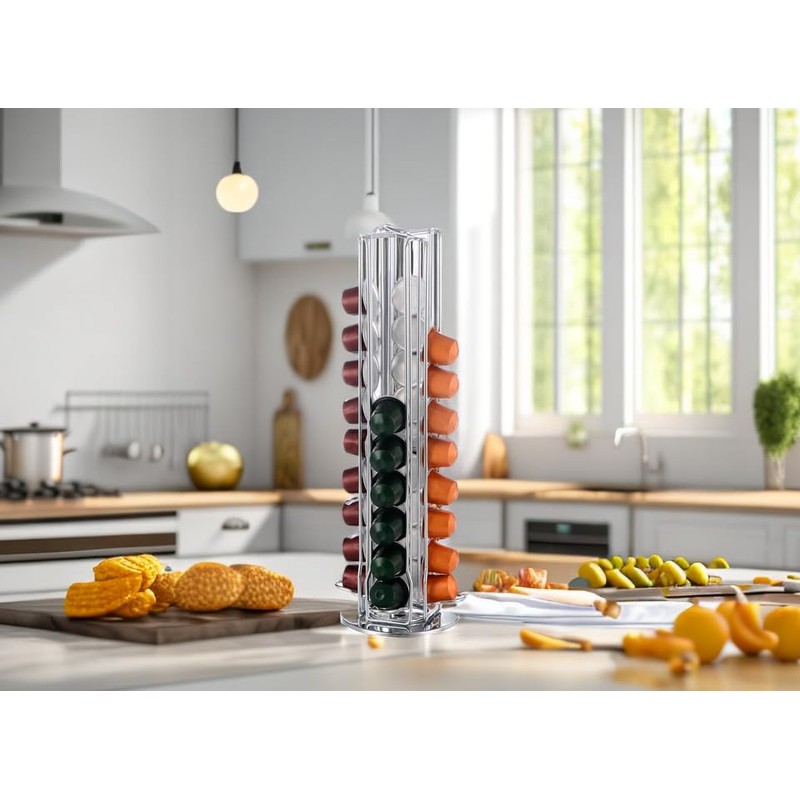 Wrobic Capsule Holder Capsule Stand Rotating Straight Holder for 40
