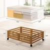 Under Bed Storage Containers With Wheels - 2 Pcs Bamboo