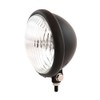 5.75" Bottom Mount Halogen Motorcycle Headlight Spotlight - Matte Black