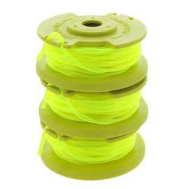 Ryobi One PLUS+ AC80RL3 OEM .080 Inch Twisted Line and Spool Replacement for Ryobi 18v, 24v, and 40v Cordless Trimmers (3 Pack)