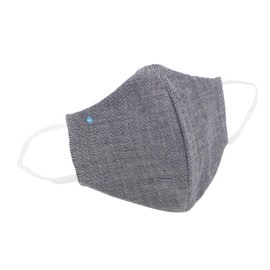 Towel Art Museum Antibacterial Protective Filter, Protects Against Cold Water, Splash, Pollen Soft Gauze Mask, Washable, Small Size, Hydrosilver Titanium Treatment, Simple, Navy, DR.C Mask 61-9937108, Approx. 6.7 x 5.1 inches (17 x 13 cm)