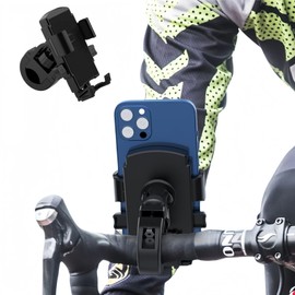 Bike Phone Mount Holder, Motorcycle Phone Mount, Handlebar Cell Phone Holder for Bike, Anti-Drop, Adjustable & Rotatable, Universal for 4.7-6.7 Inch Phones, Fits Bike, Motorcycle, E-Bike (Handlebar)