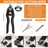 TooTaci Wire Rope Crimping Tool Kit, Include 14 inch Swaging