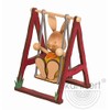 Drechslerei Kuhnert GmbH Stupsi on Wooden Swing, Childish, Brown, Polished