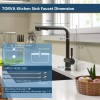 TORVA Black Stainless Steel Kitchen Faucet w/ Pull Down tap