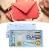 Wax Sealing Stamp Kit Clear Pattern Delicate Wax Detachable Handle